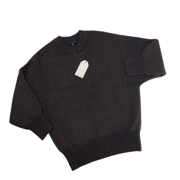 Universal Standard better than wool dolman sleeve Brown Ribbed Sweater 4XS 00 - Picture 2 of 12